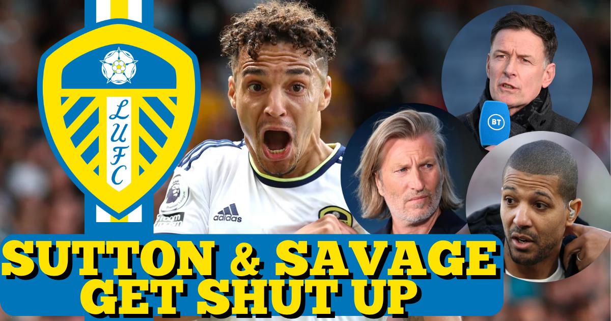 Leeds United prediction from Sutton and Savage mocked on BT Sport