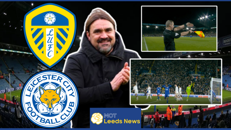 Daniel Farke Patson Daka Leeds United and Leicester City badges