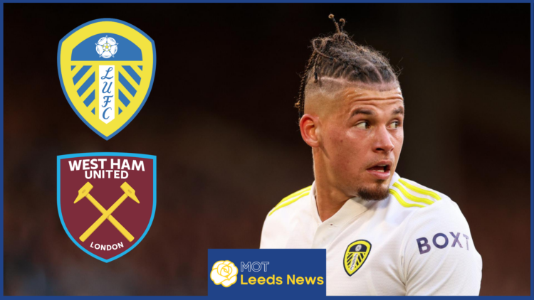 West Ham midfielder Kalvin Phillips during his time at Leeds United.