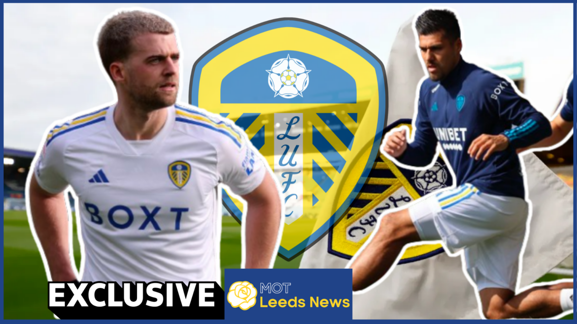 Patrick Bamford and Joel Piroe at Elland Road Leeds United exclusive