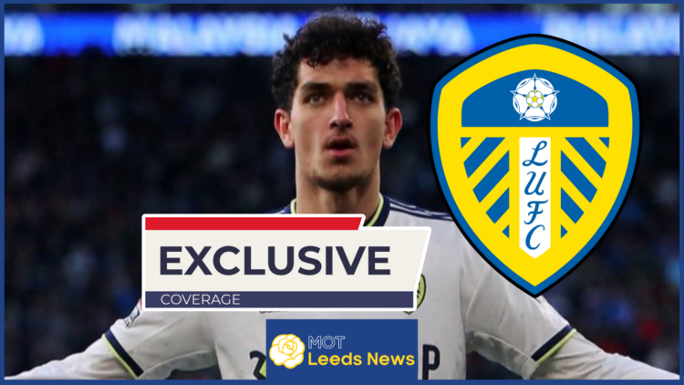 Sonny Perkins Leeds United logo exclusive
