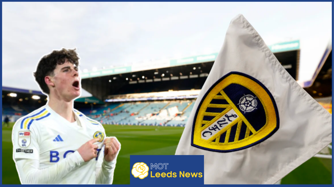 Archie Gray at Elland Road, home of Leeds United