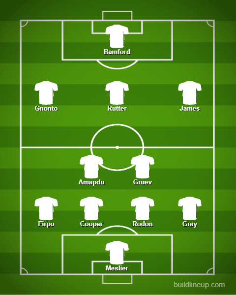 Leeds United teamsheet