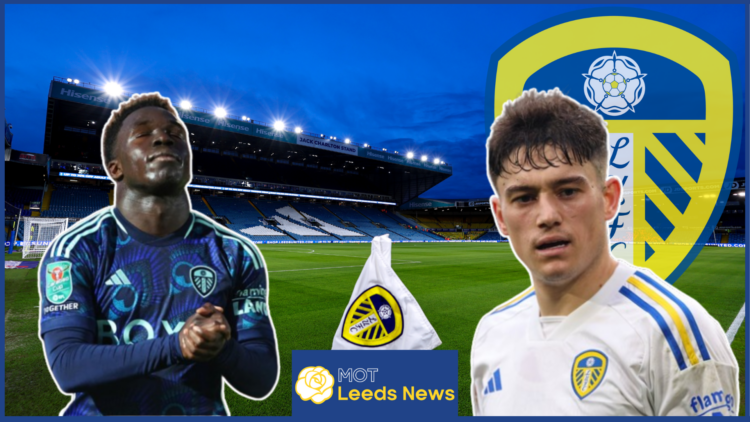 Dan James and Wilfried Gnonto at Leeds United