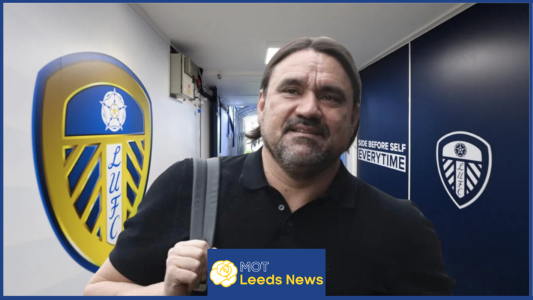 Daniel Farke in Elland Road tunnel.