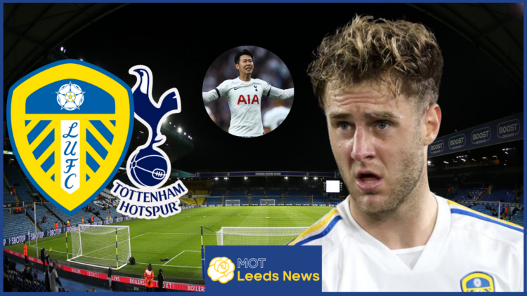 Leeds United Badge, Joe Rodon, Son Heung-min, Tottenham Badge, Elland Road