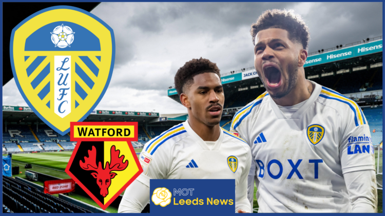 Leeds Watford crest, Junior Firpo and Georginio Rutter