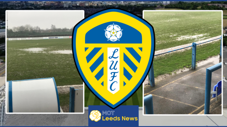 Leeds United Women waterlogged pitch
