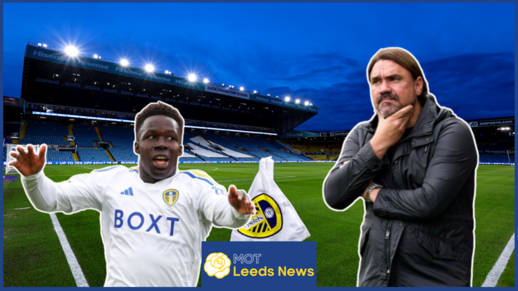 Wilfried Gnonto and Daniel Farke at Leeds United