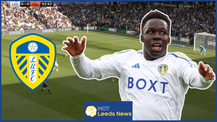 Leeds United winger Wilfried Gnonto