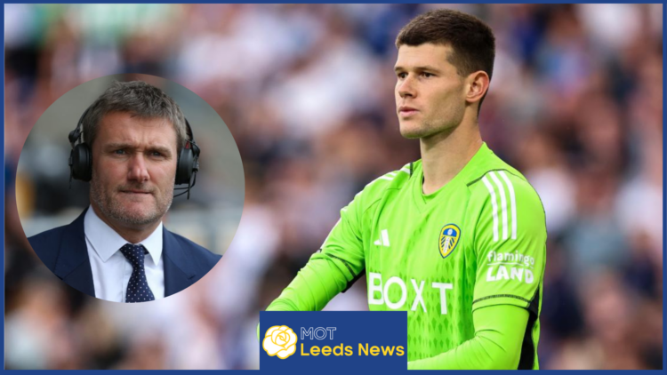 Illan Meslier and Andy Hincliffe at Leeds United v Huddersfield Town