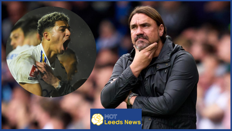 Mateo Joseph and Daniel Farke at Leeds United
