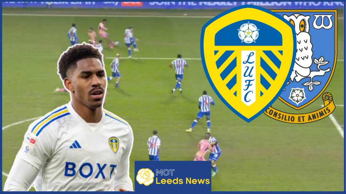 Junior Firpo for Leeds United v Sheffield Wednesday