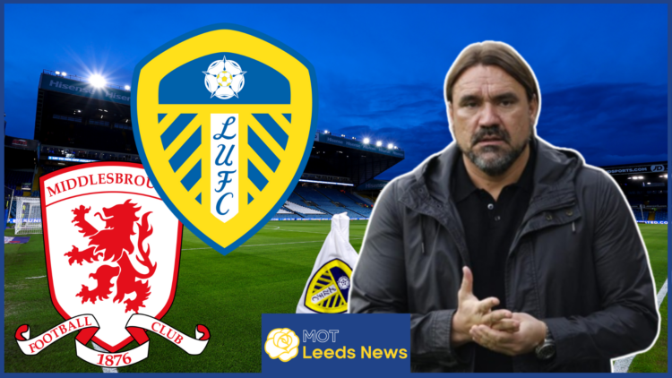 Daniel Farke in Leeds United v Middlesbrough