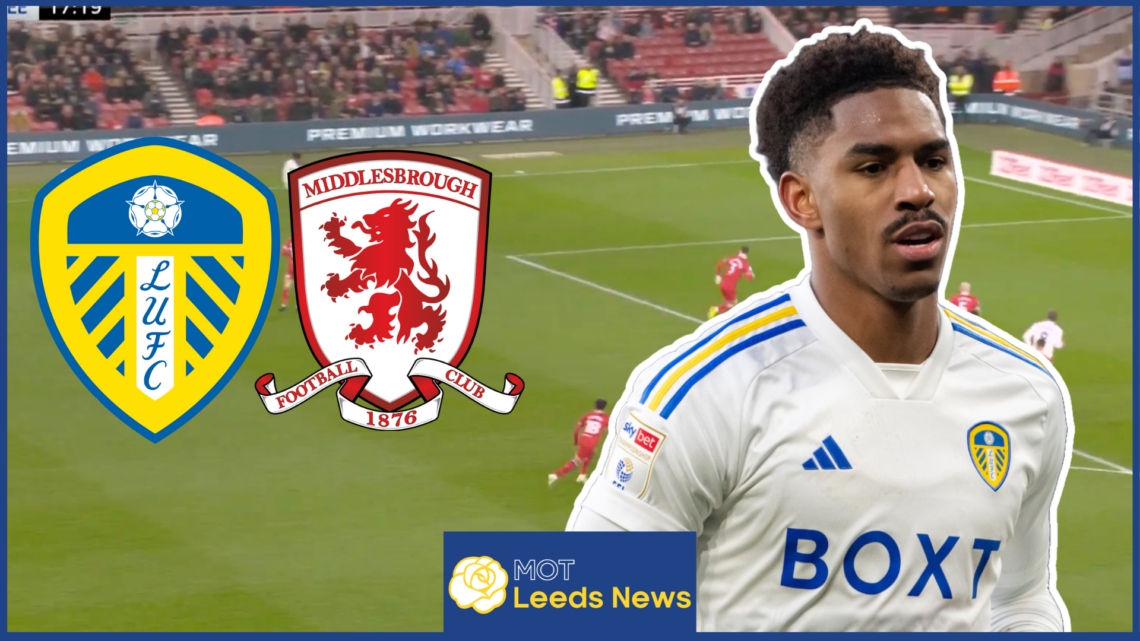 Leeds United Junior Firpo Middlesbrough