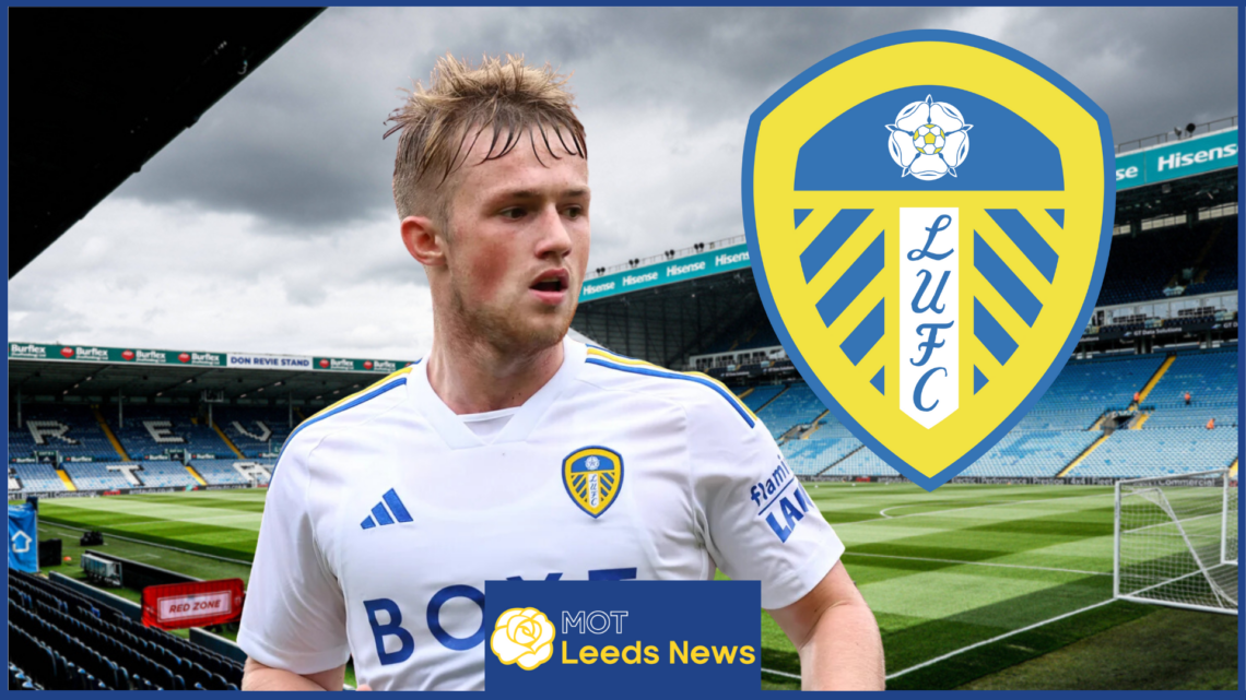 Joe Gelhardt, leeds United crest
