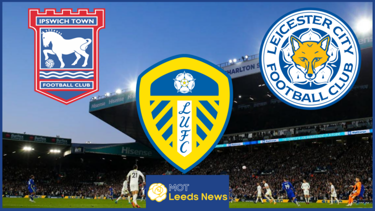 Ipswich Town, Leeds United and Leicester City logos