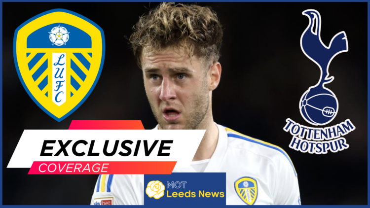 Joe Rodon, Tottenham badge, Leeds United badge