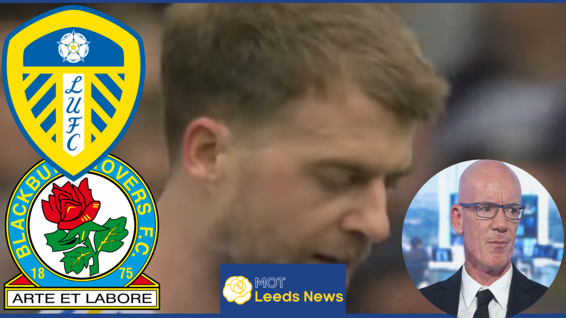 Patrick Bamford, Leeds United badge, Blackburn Rovers badge, Dermot Gallagher