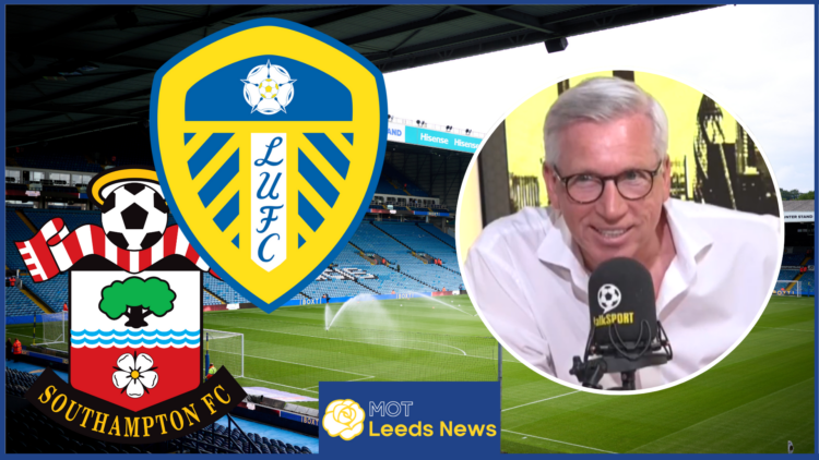Alan Pardew, Leeds United badge, Southampton badge, talkSPORT