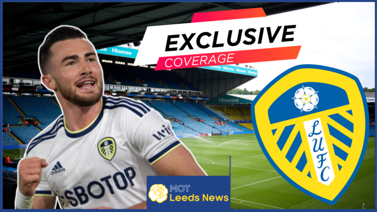 Jack Harrison, Leeds United badge, Elland Road
