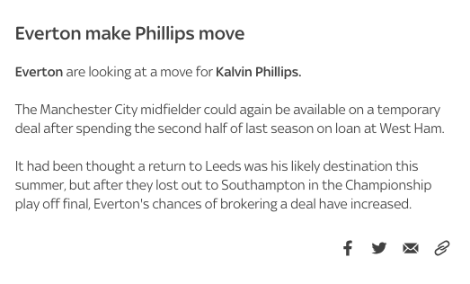 Everton Leeds United Kalvin Phillips Sky Sports