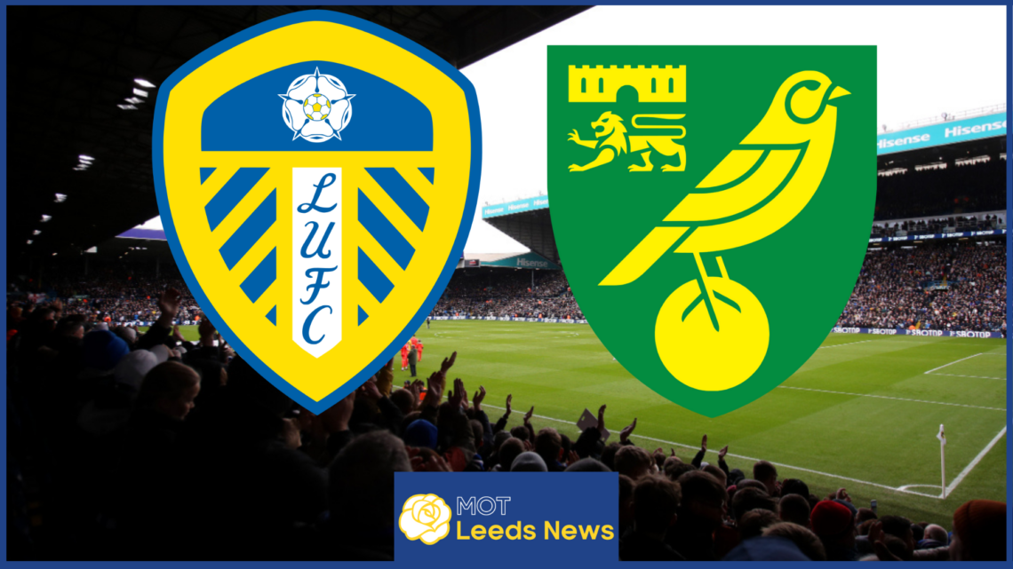 Leeds United badge, Norwich City badge, Elland Road