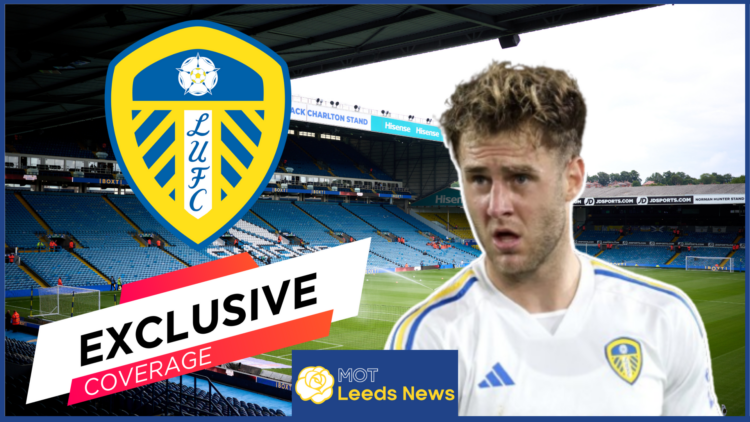 Joe Rodon, Leeds United badge, Elland Road