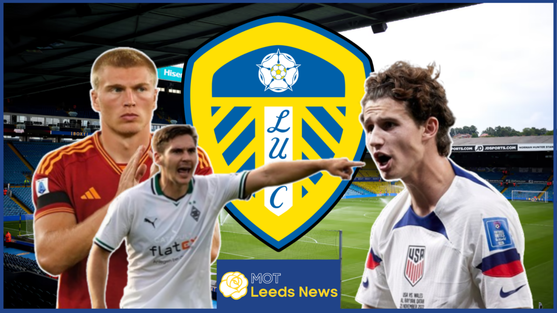 Leeds United Max Wober Rasmus Kristensen Brenden Aaronson