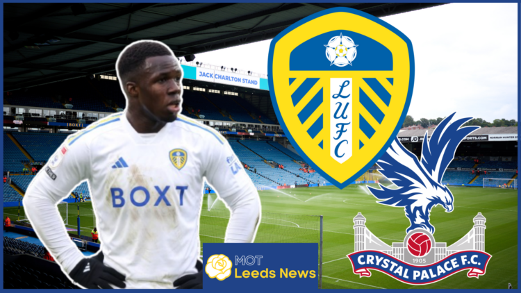 Wilfried Gnonto, Leeds United badge, Crystal Palace badge
