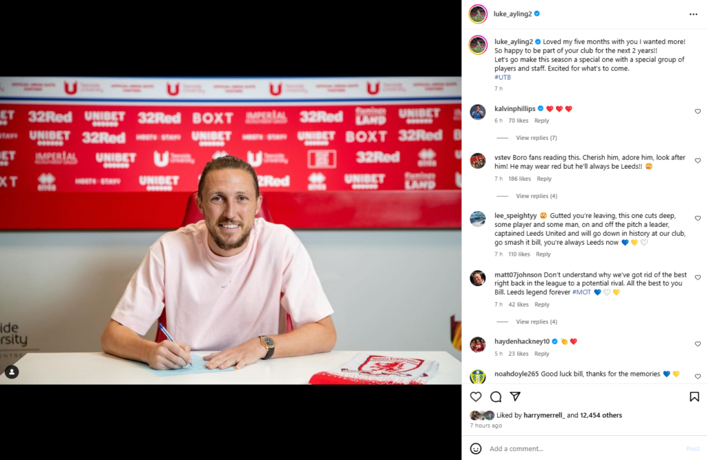Luke Ayling, Kalvin Phillips, Leeds United, Middlesbrough