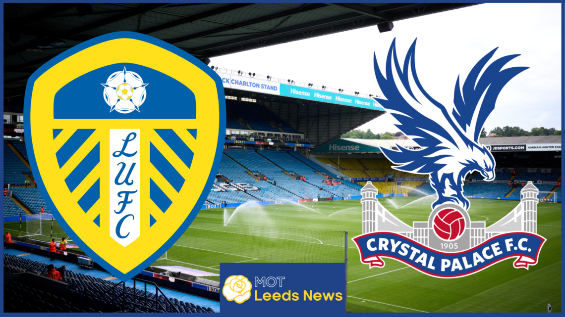 Leeds United badge, Crystal Palace badge, Elland Road