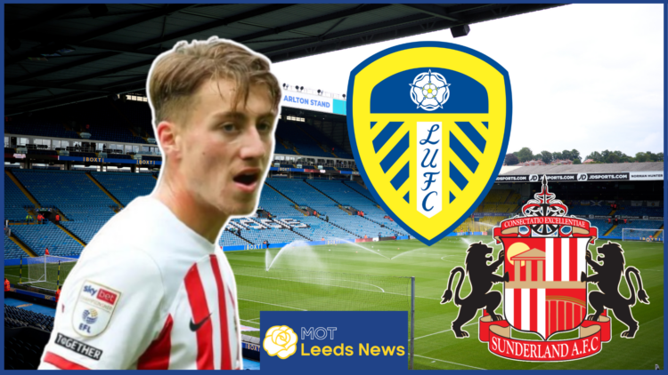Jack Clarke, Leeds United badge, Sunderland badge