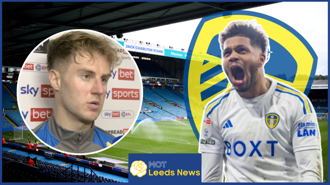 Joe Rodon, Georginio Rutter, Leeds United badge