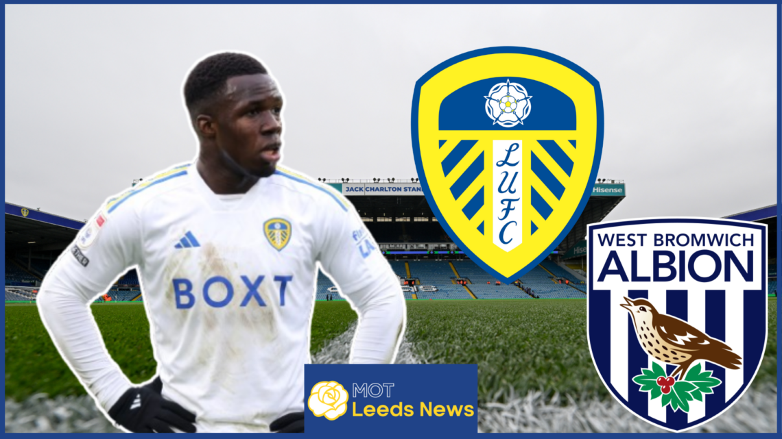 Wilfried Gnonto, Leeds United badge, West Brom badge