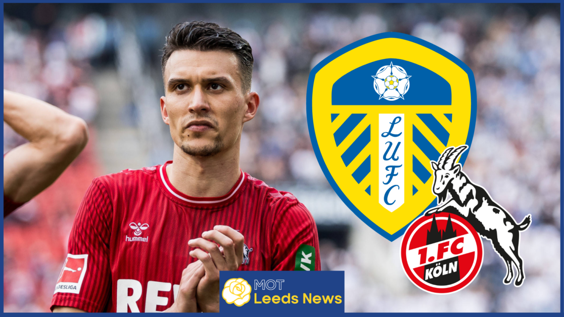 Leeds United and Koln badges, Dejan Ljubicic