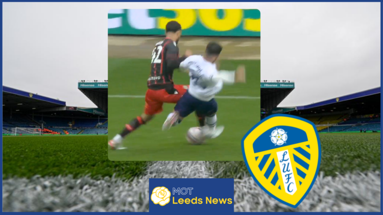 Leeds United badge and Sam Greenwood