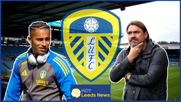 Mateo Joseph, Daniel Farke, Leeds United badge