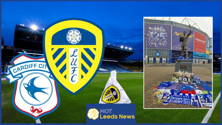 Sol Bamba, Leeds United badge, Cardiff City badge