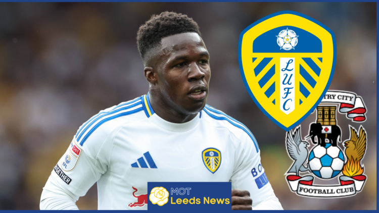 Wilfried Gnonto, Leeds United badge, Coventry City badge