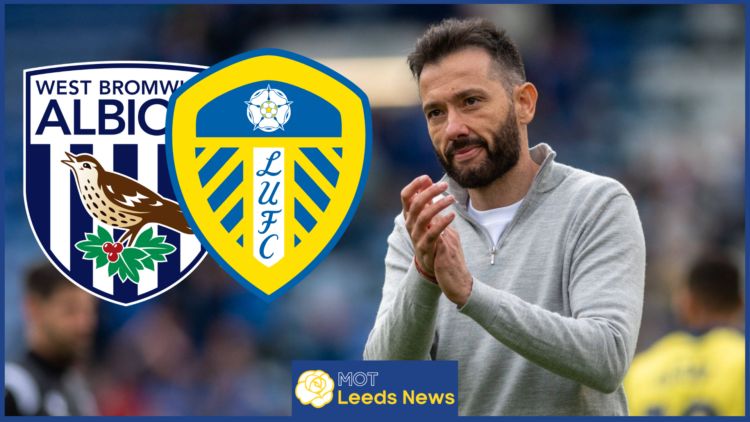 Carlos Corberan, Leeds United and West Brom badges