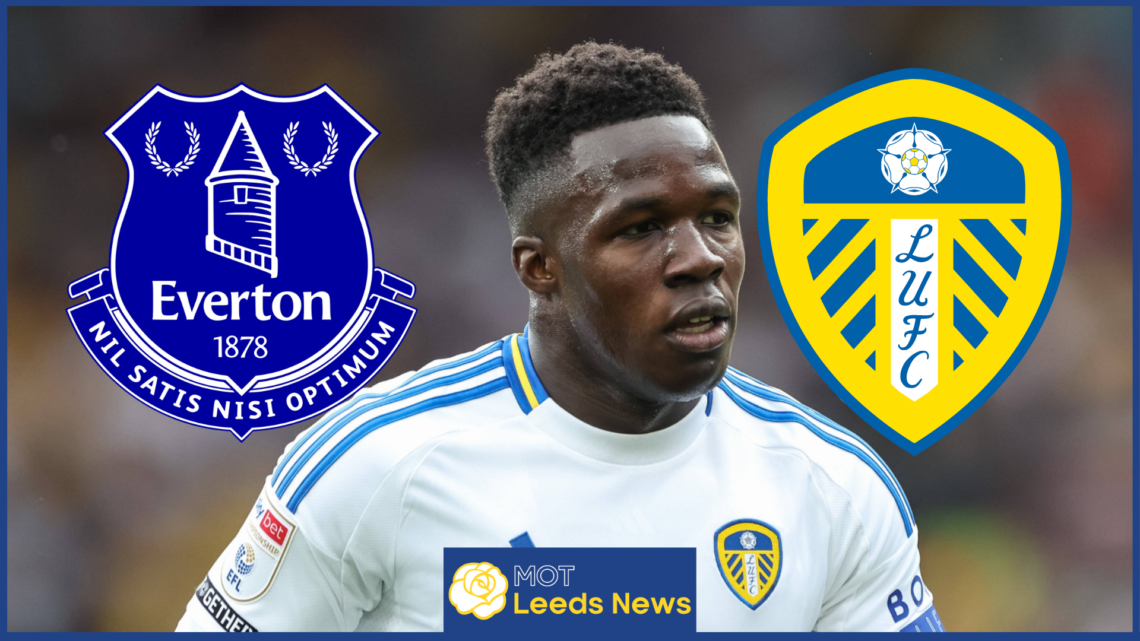 Wilfried Gnonto Leeds United Everton badges