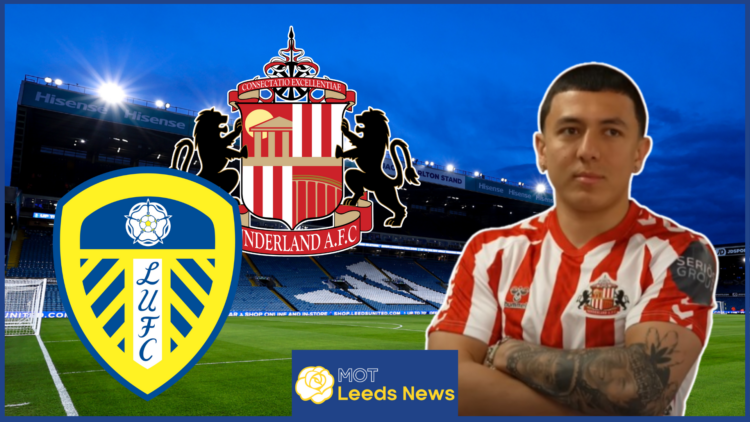 Ian Poveda, Leeds United badge, Sunderland badge