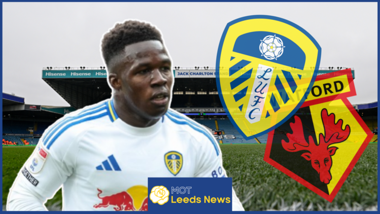 Wilfried Gnonto, Leeds United badge, Watford badge