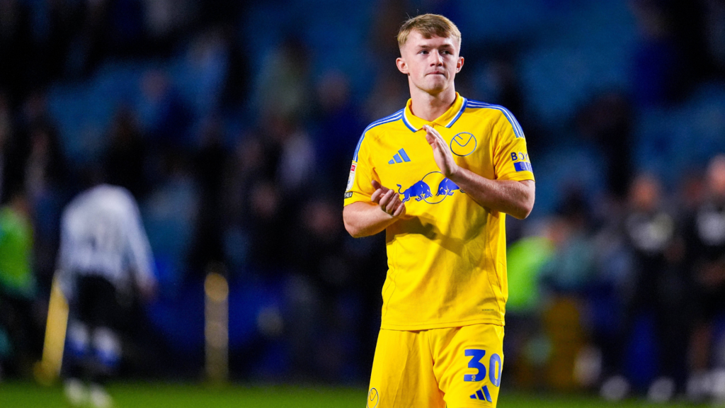 Leeds United forward Joe Gelhardt