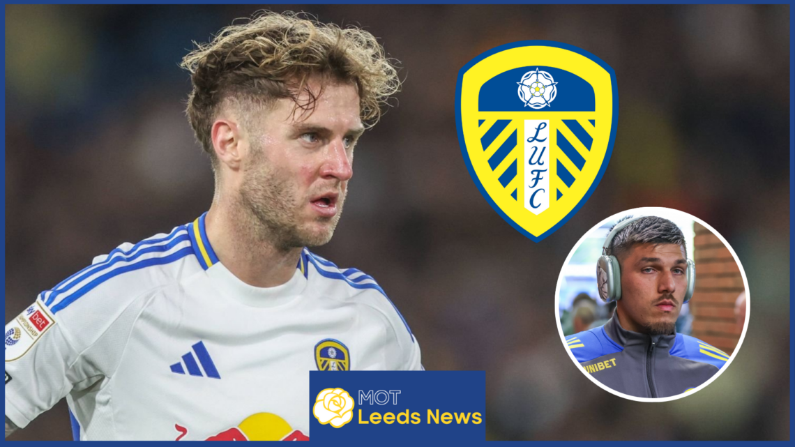 Joel Piroe, Joe Rodon, Leeds United badge