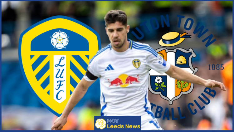 Manor Solomon, Leeds United badge, Luton Town badge