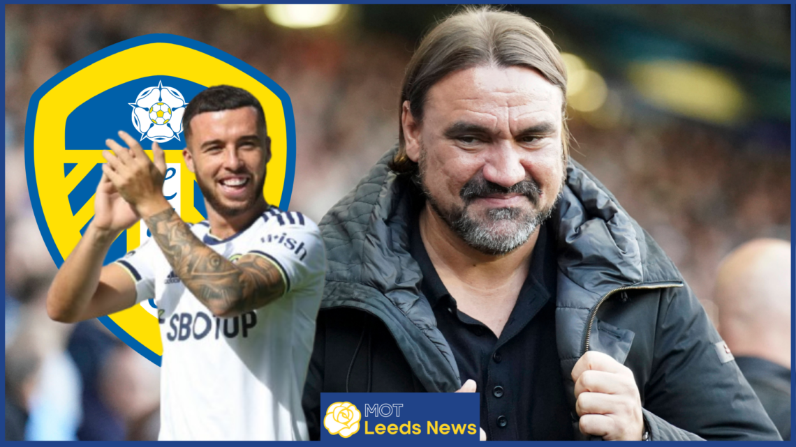 Daniel Farke, Sam Greenwood, Leeds United badge