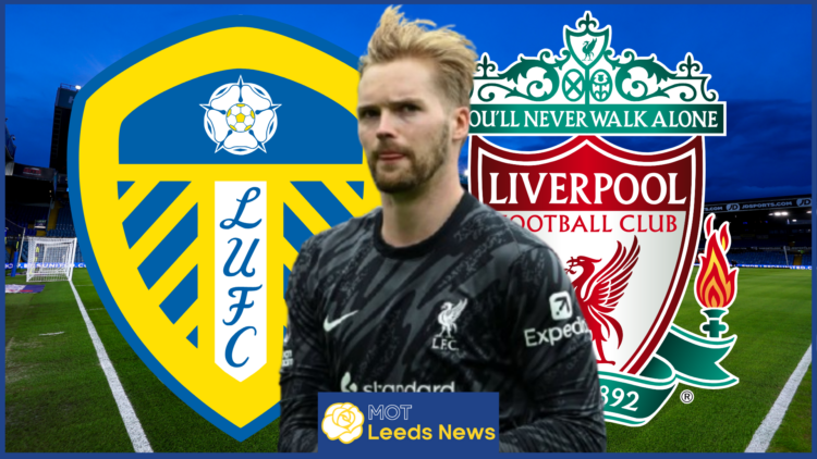 Caoimhin Kelleher, Leeds United badge, Liverpool badge