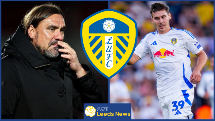 Daniel Farke, Max Wober, Leeds United badge